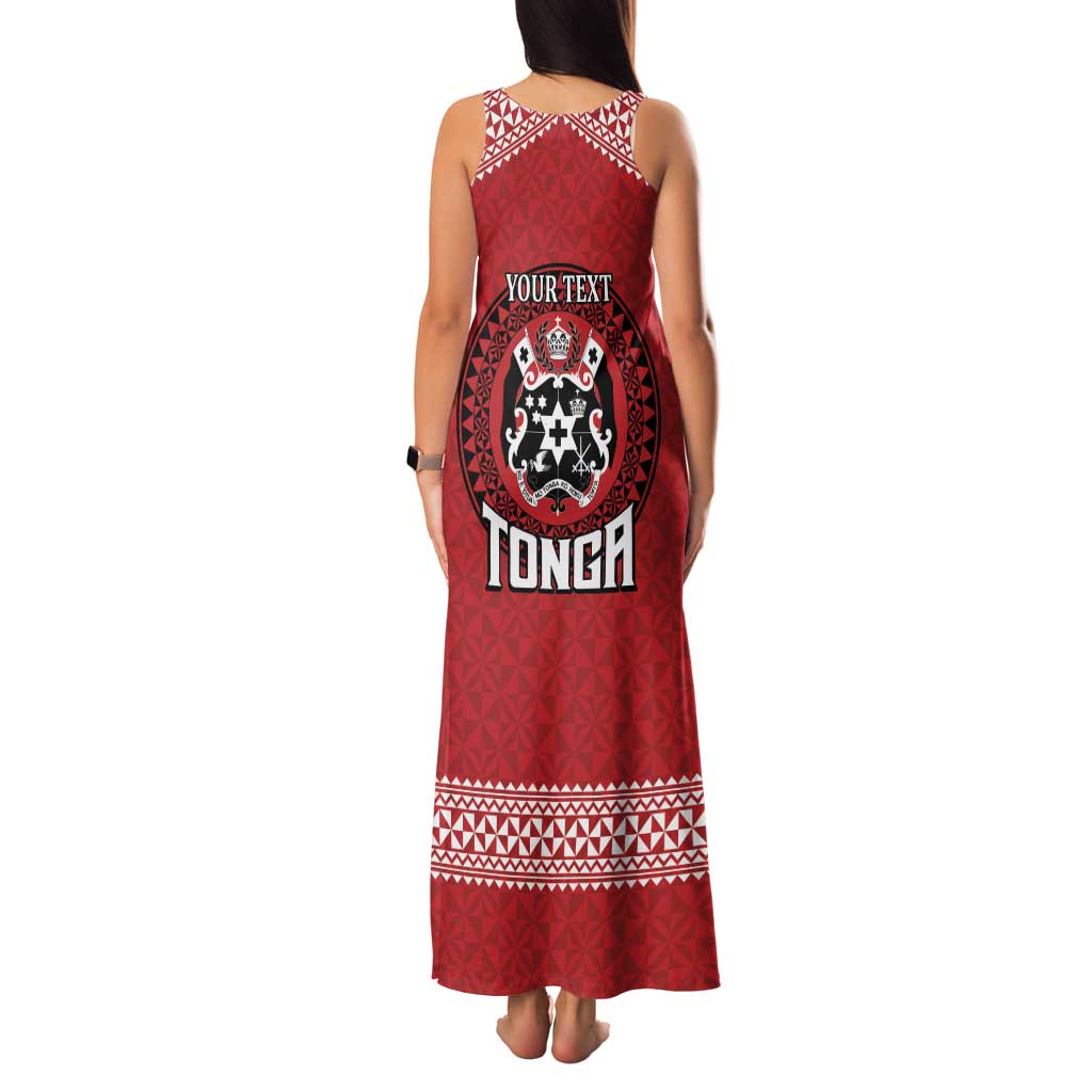 Tonga Rugby XIII Custom Family Matching Tank Maxi Dress and Hawaiian Shirt Mate Ma'a Tonga with Ngatu Pattern LT9 - Polynesian Pride