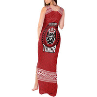 Tonga Rugby XIII Custom Tank Maxi Dress Mate Ma'a Tonga with Ngatu Pattern LT9 - Polynesian Pride