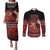 Custom Tonga 676 Haʻamonga ʻa Maui Couples Matching Puletasi and Long Sleeve Button Shirt Tongan Sipi Tau Unique Dance