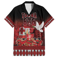 Custom Tonga 676 Haamonga a Maui Family Matching Long Sleeve Bodycon Dress and Hawaiian Shirt Tongan Sipi Tau Unique Dance LT9 Dad's Shirt - Short Sleeve Red - Polynesian Pride