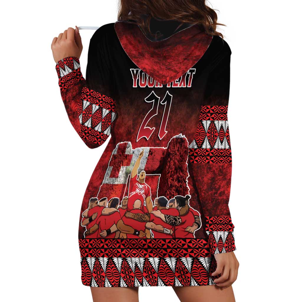 Custom Tonga 676 Haamonga a Maui Hoodie Dress Tongan Sipi Tau Unique Dance LT9 - Polynesian Pride