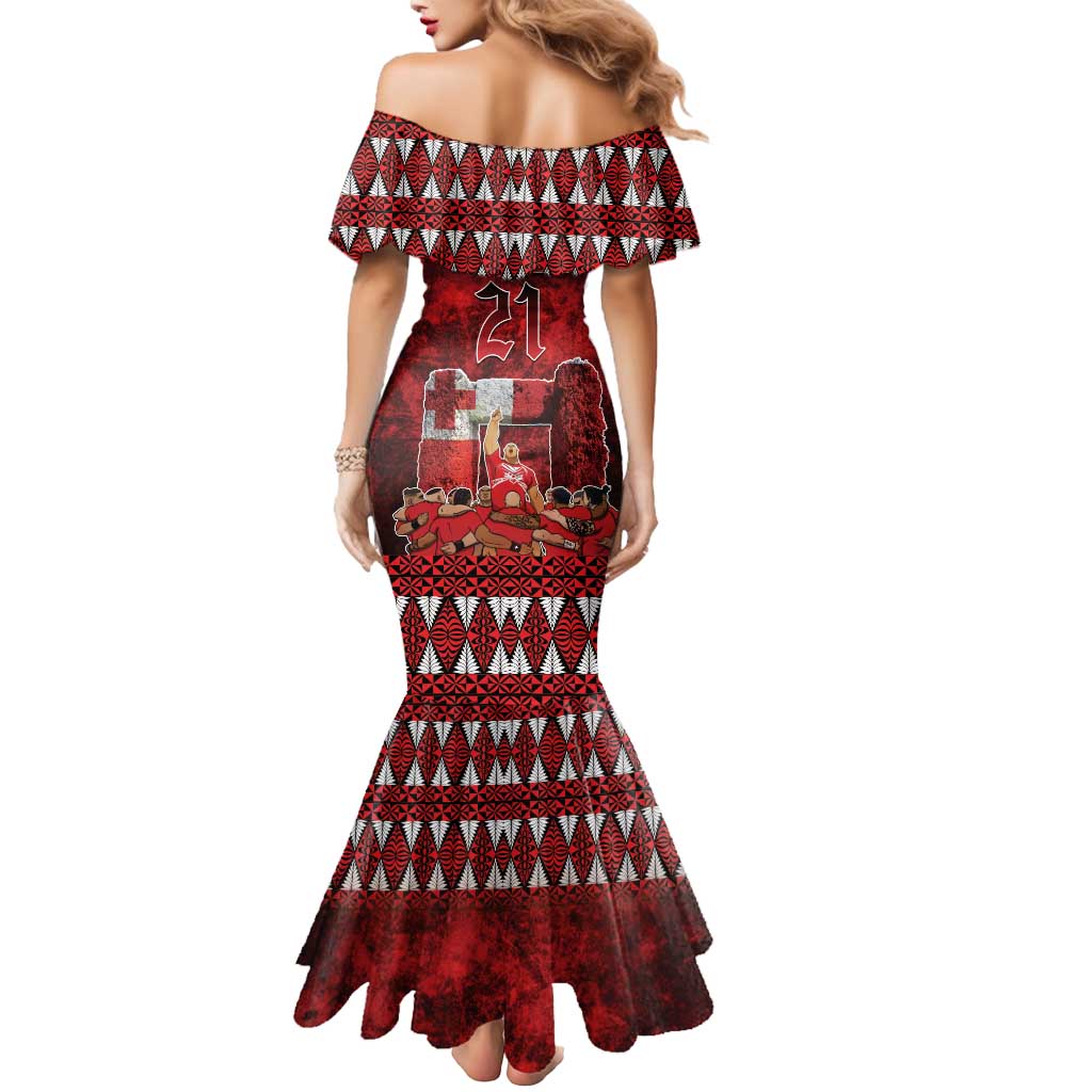 Custom Tonga 676 Haʻamonga ʻa Maui Mermaid Dress Tongan Sipi Tau Unique Dance