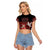 Custom Tonga 676 Haʻamonga ʻa Maui Raglan Cropped T Shirt Tongan Sipi Tau Unique Dance