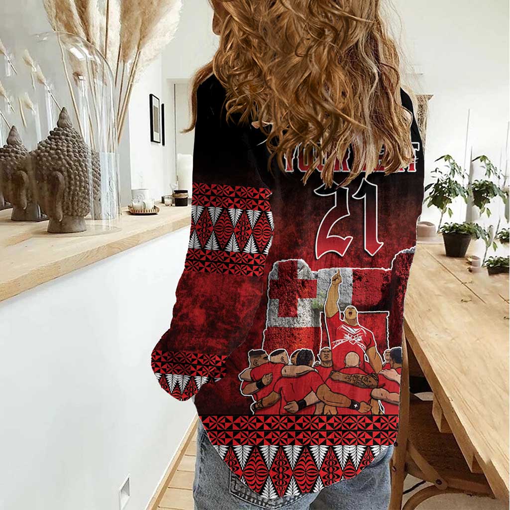 Custom Tonga 676 Haamonga a Maui Women Casual Shirt Tongan Sipi Tau Unique Dance LT9 - Polynesian Pride