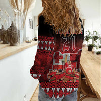 Custom Tonga 676 Haamonga a Maui Women Casual Shirt Tongan Sipi Tau Unique Dance LT9 - Polynesian Pride