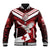 Custom Tonga XIII Rugby Tribal Tattoo Baseball Jacket Mate Ma'a Tonga Kupesi Ngatu Grunge Style