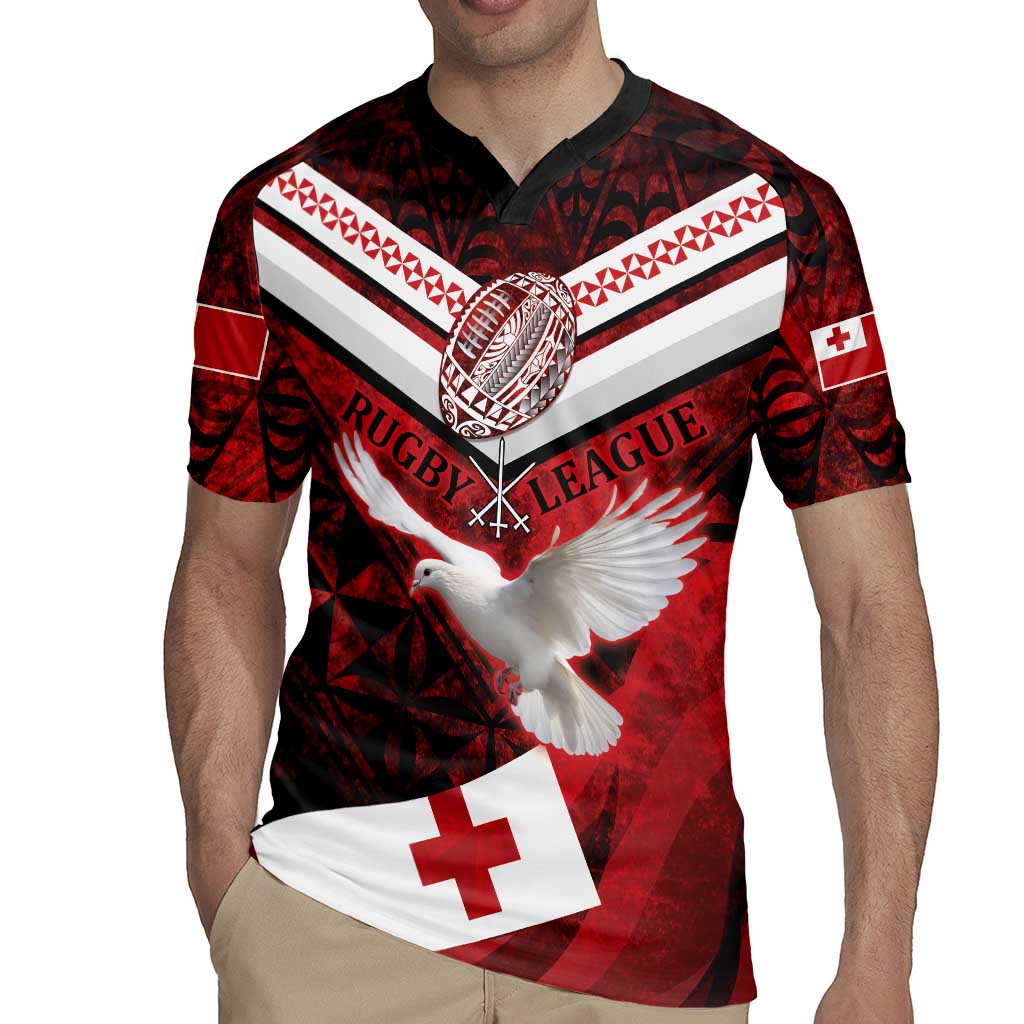 Custom Tonga XIII Rugby Tribal Tattoo Rugby Jersey Mate Ma'a Tonga Kupesi Ngatu Grunge Style LT9 - Polynesian Pride