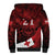 Custom Tonga XIII Rugby Tribal Tattoo Sherpa Hoodie Mate Ma'a Tonga Kupesi Ngatu Grunge Style