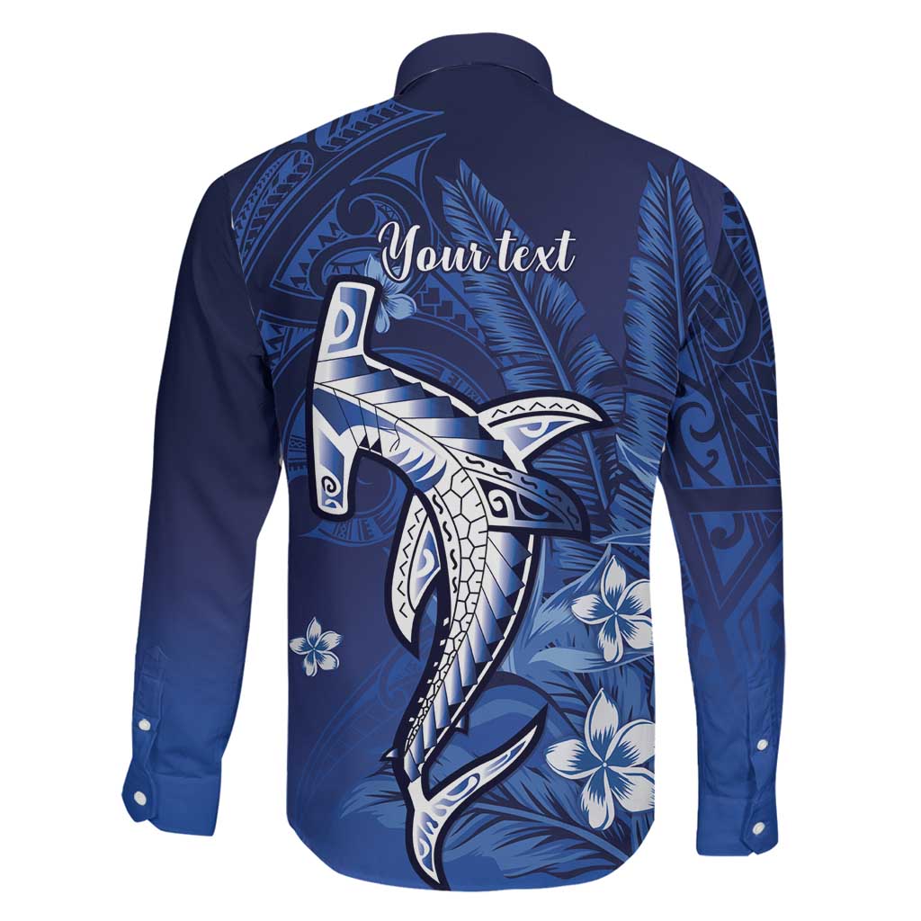 Personalized Hawaiian Maori Hammerhead Shark Family Matching Off Shoulder Maxi Dress and Hawaiian Shirt Polu Plumeria LT9 - Polynesian Pride