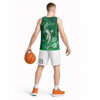 Personalized Hawaiian Maori Hammerhead Shark Basketball Jersey Omaomao Plumeria - Polynesian Pride