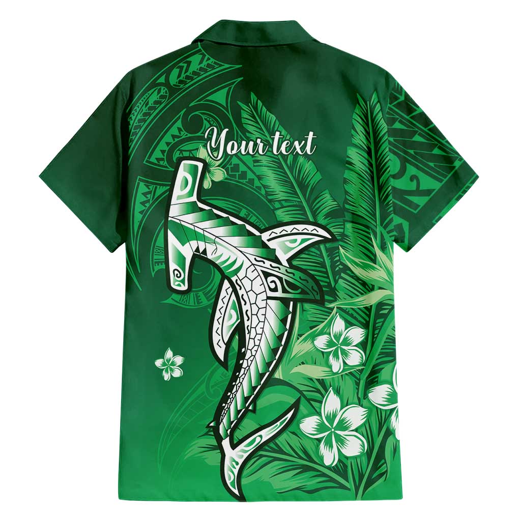 Personalized Hawaiian Maori Hammerhead Shark Family Matching Short Sleeve Bodycon Dress and Hawaiian Shirt Omaomao Plumeria LT9 - Polynesian Pride