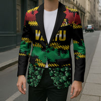 Vanuatu 46th Year Anniversary Blazer 30 July 1980 Hibiscus Seamless Pattern