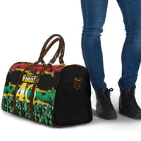 Vanuatu 46th Year Anniversary Travel Bag 30 July 1980 Hibiscus Seamless Pattern