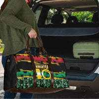 Vanuatu 46th Year Anniversary Travel Bag 30 July 1980 Hibiscus Seamless Pattern