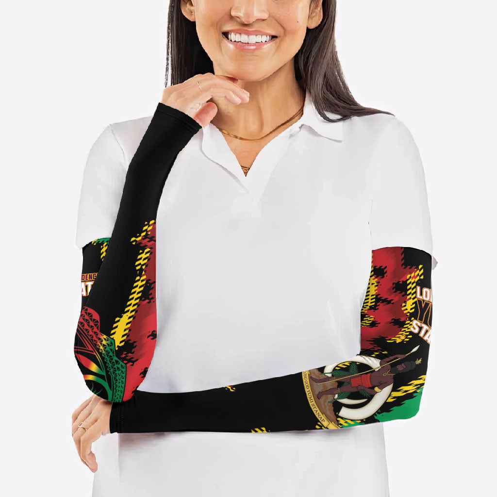 Vanuatu 46th Year Anniversary Arm Sleeves Tamtam Slit Drums Long God Yumi Stanap LT9 - Polynesian Pride