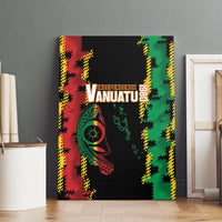 Vanuatu 46th Year Anniversary Canvas Wall Art Tamtam Slit Drums Long God Yumi Stanap LT9 - Polynesian Pride