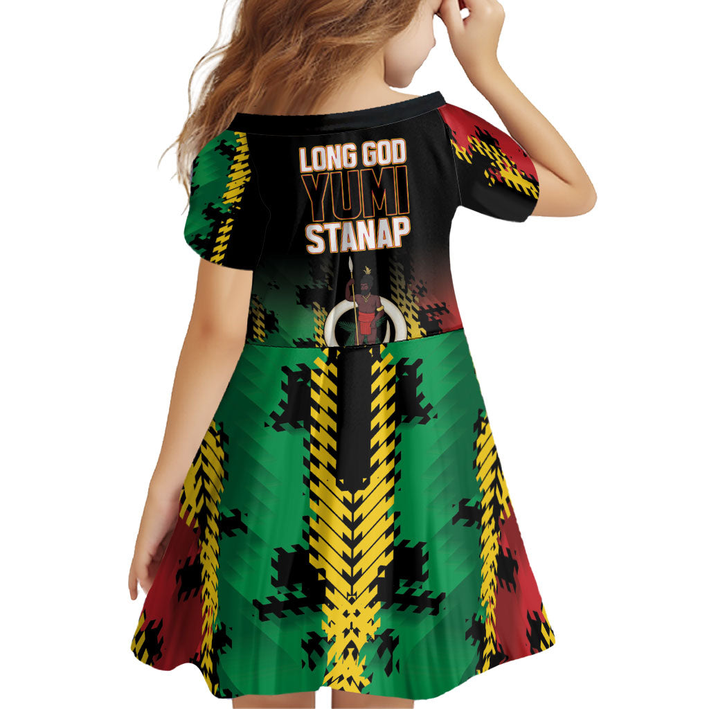 Vanuatu 46th Year Anniversary Family Matching Tank Maxi Dress and Hawaiian Shirt Tamtam Slit Drums Long God Yumi Stanap LT9 - Polynesian Pride
