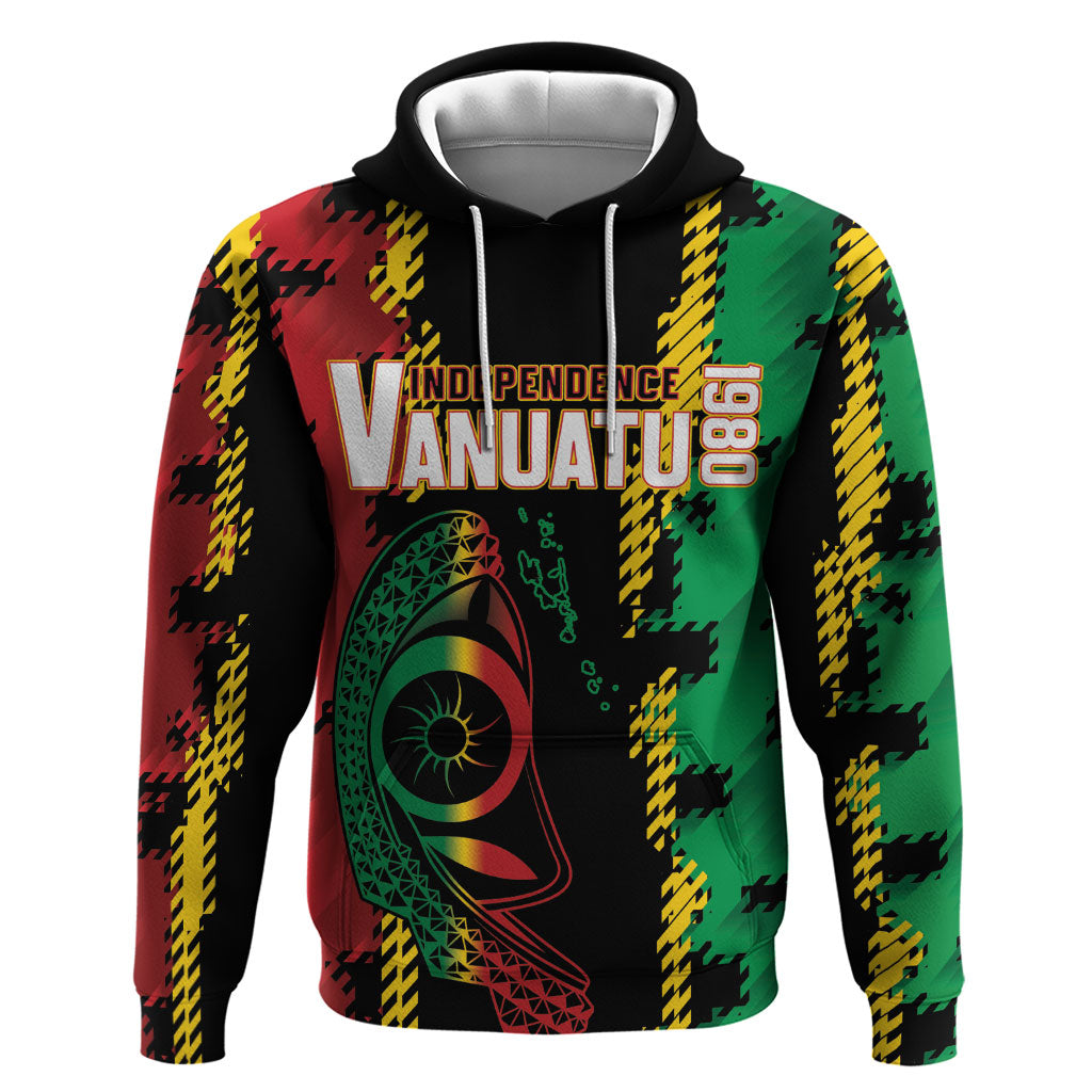 Vanuatu 46th Year Anniversary Hoodie Tamtam Slit Drums Long God Yumi Stanap