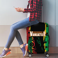 Vanuatu 46th Year Anniversary Luggage Cover Tamtam Slit Drums Long God Yumi Stanap