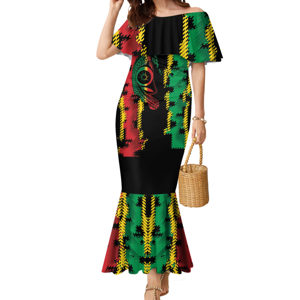 Vanuatu 46th Year Anniversary Mermaid Dress Tamtam Slit Drums Long God Yumi Stanap