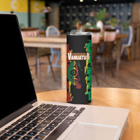 Vanuatu 46th Year Anniversary Skinny Tumbler Tamtam Slit Drums Long God Yumi Stanap LT9 - Polynesian Pride