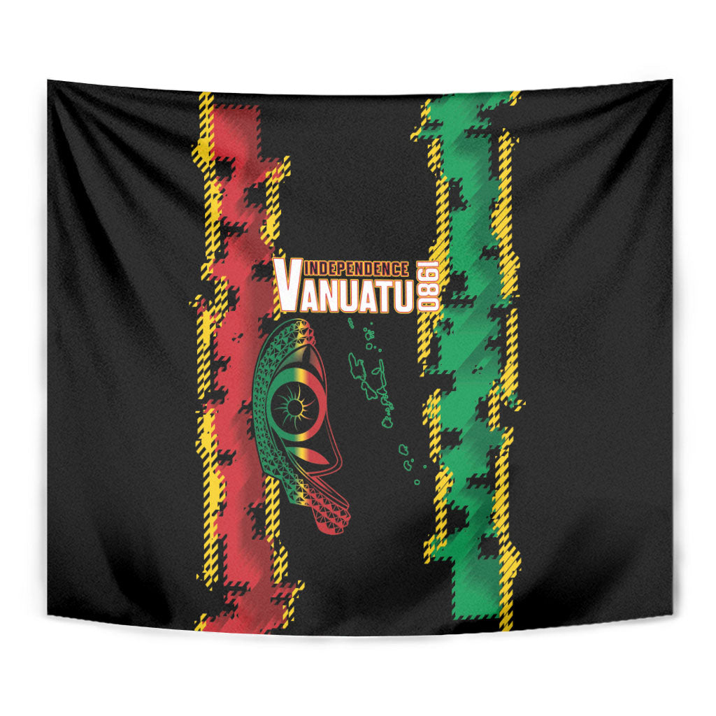 Vanuatu 46th Year Anniversary Tapestry Tamtam Slit Drums Long God Yumi Stanap
