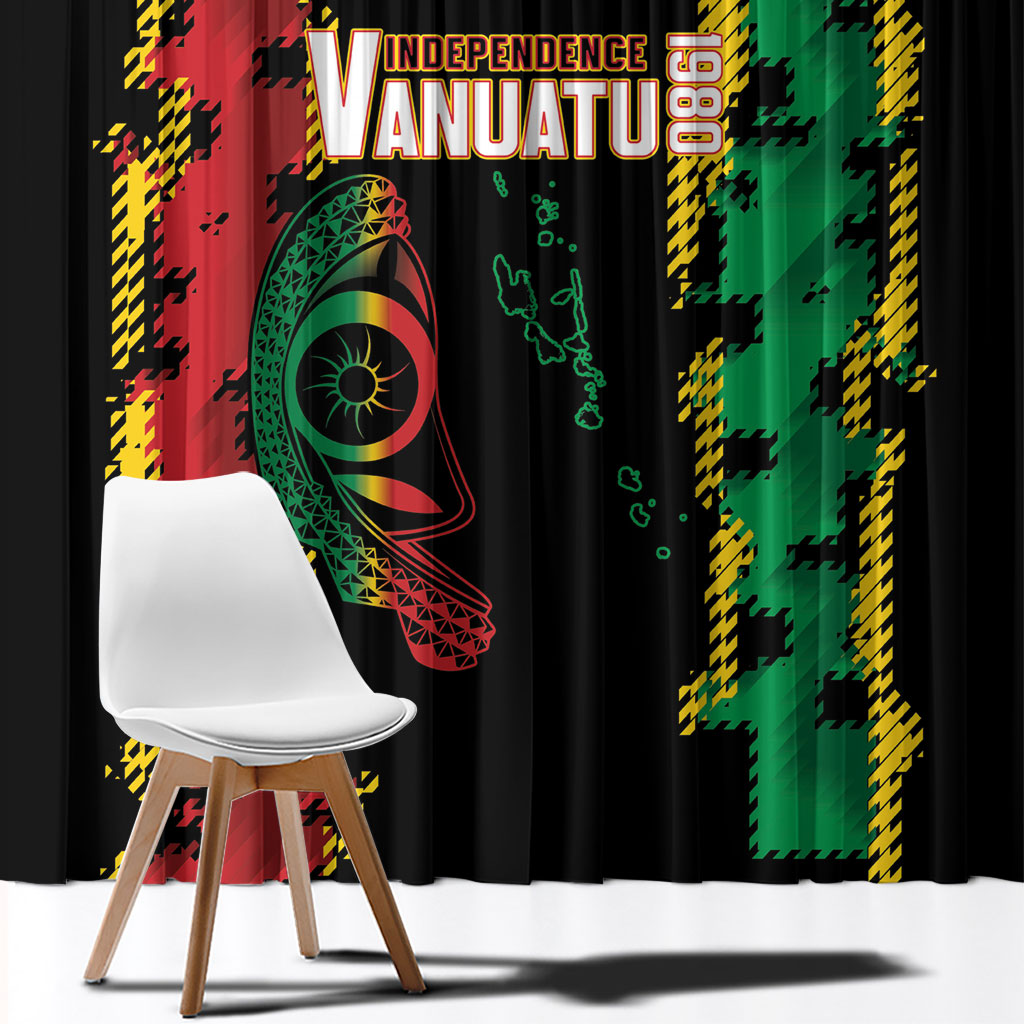 Vanuatu 46th Year Anniversary Window Curtain Tamtam Slit Drums Long God Yumi Stanap
