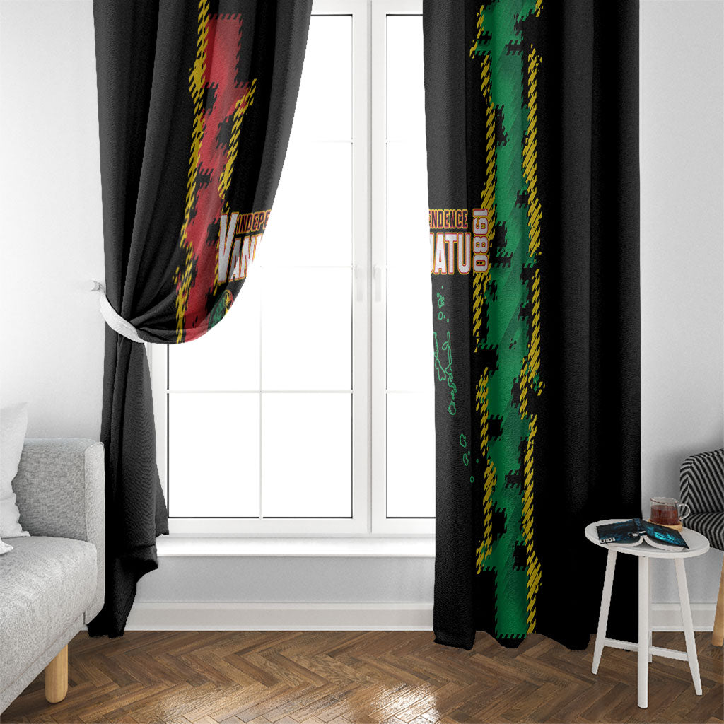 Vanuatu 46th Year Anniversary Window Curtain Tamtam Slit Drums Long God Yumi Stanap