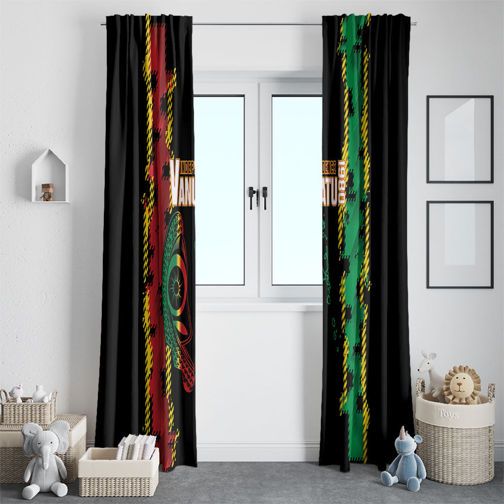 Vanuatu 46th Year Anniversary Window Curtain Tamtam Slit Drums Long God Yumi Stanap