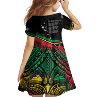 Vanuatu 46th Year Anniversary Family Matching Tank Maxi Dress and Hawaiian Shirt Vintage Grunge Vanuatu Flag Heritage LT9 - Polynesian Pride