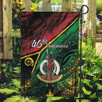 Vanuatu 46th Year Anniversary Garden Flag Vintage Grunge Vanuatu Flag Heritage