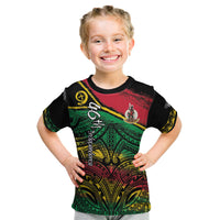 Vanuatu 46th Year Anniversary Kid T Shirt Vintage Grunge Vanuatu Flag Heritage