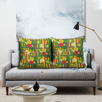Hawaii Kanaka Maoli Hibiscus Pillow Cover Hawaiian Flag Motif LT9 - Polynesian Pride