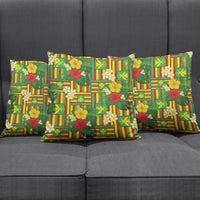 Hawaii Kanaka Maoli Hibiscus Pillow Cover Hawaiian Flag Motif LT9 - Polynesian Pride
