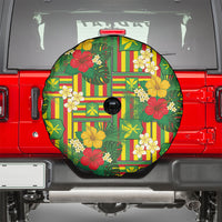 Hawaii Kanaka Maoli Hibiscus Spare Tire Cover Hawaiian Flag Motif LT9 - Polynesian Pride