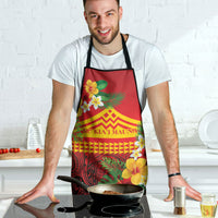 Hawaii Ku Kia'i Mauna Apron Hibiscus Kakau Pattern