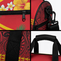 Hawaii Ku Kia'i Mauna Duffle Bag Hibiscus Kakau Pattern LT9 - Polynesian Pride