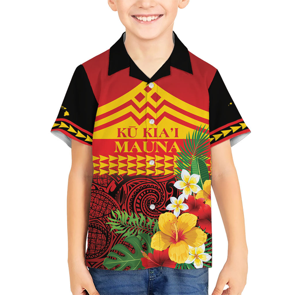 Hawaii Ku Kia'i Mauna Personalized Hawaiian Shirt Hibiscus Kakau Pattern