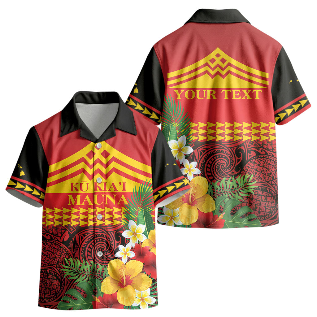 Hawaii Ku Kia'i Mauna Personalized Kid Hawaiian Shirt Hibiscus Kakau Pattern LT9 - Polynesian Pride