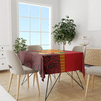 Hawaii Ku Kia'i Mauna Tablecloth Hibiscus Kakau Pattern