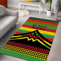 Hawaii Ku Kia'i Mauna Area Rug Hawaiian Kanaka Maoli Motif