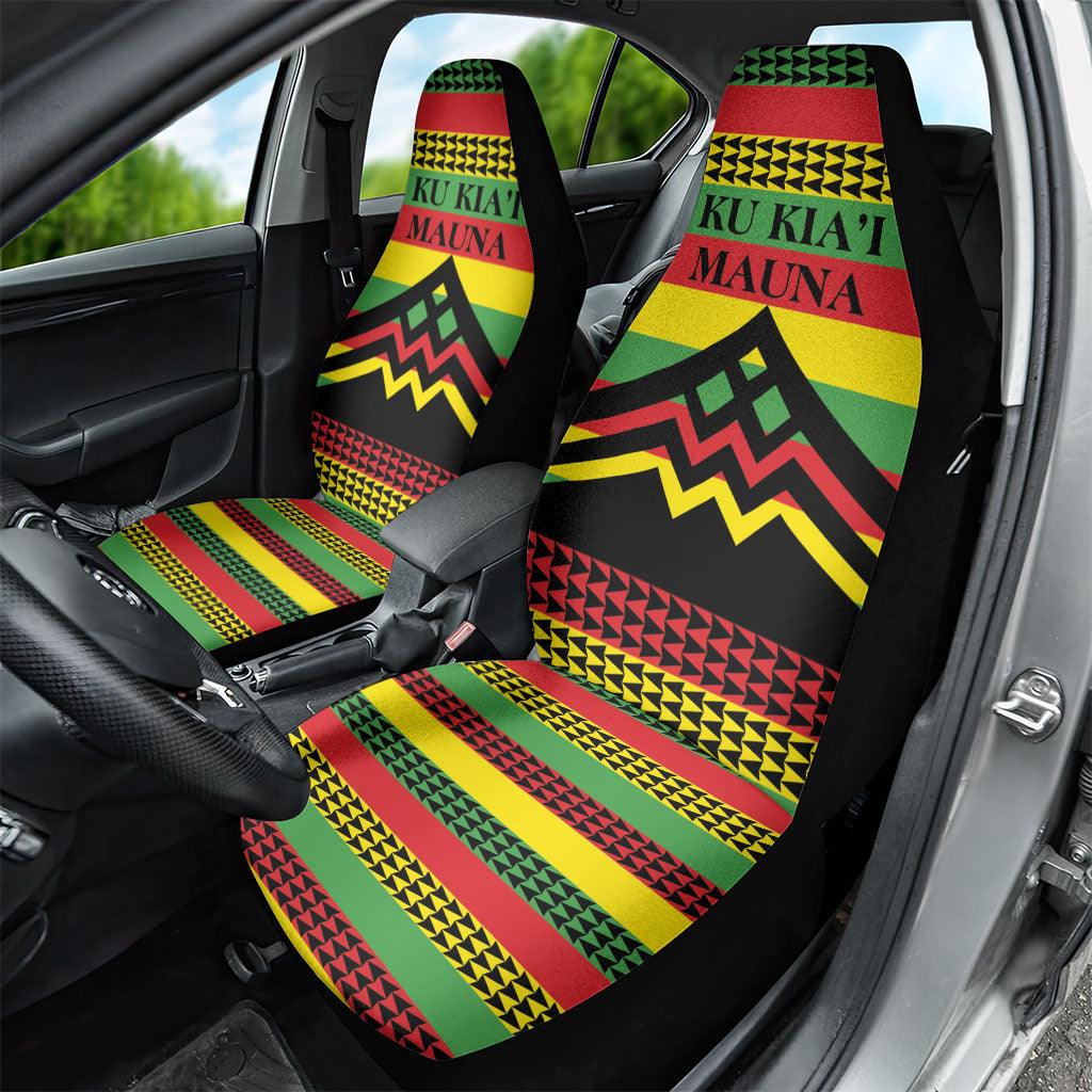 Hawaii Ku Kia'i Mauna Car Seat Cover Hawaiian Kanaka Maoli Motif LT9 - Polynesian Pride