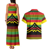 Hawaii Ku Kia'i Mauna Personalized Couples Matching Tank Maxi Dress and Hawaiian Shirt Hawaiian Kanaka Maoli Motif LT9 - Polynesian Pride