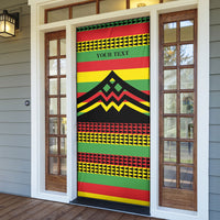 Hawaii Ku Kia'i Mauna Personalized Door Cover Hawaiian Kanaka Maoli Motif