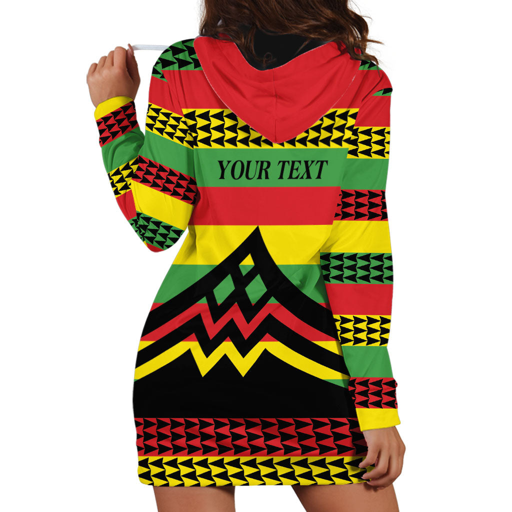Hawaii Ku Kia'i Mauna Personalized Hoodie Dress Hawaiian Kanaka Maoli Motif LT9 - Polynesian Pride