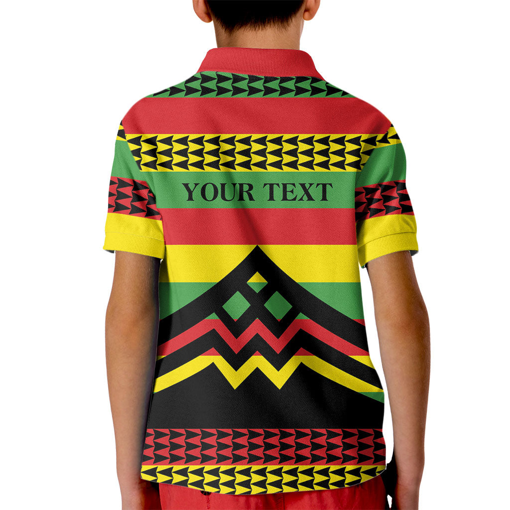 Hawaii Ku Kia'i Mauna Personalized Kid Polo Shirt Hawaiian Kanaka Maoli Motif LT9 - Polynesian Pride