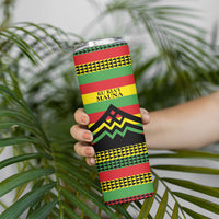 Hawaii Ku Kia'i Mauna Personalized Skinny Tumbler Hawaiian Kanaka Maoli Motif LT9 - Polynesian Pride