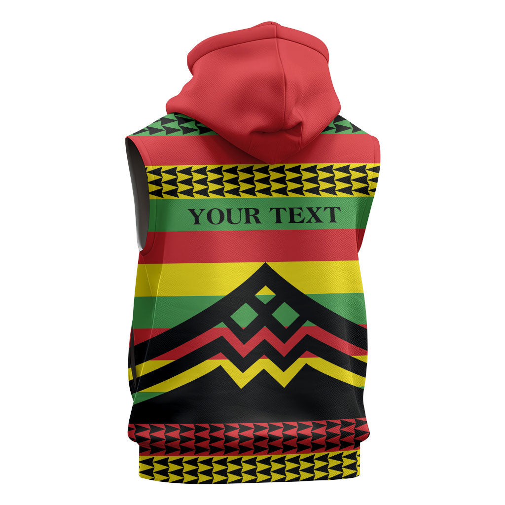 Hawaii Ku Kia'i Mauna Personalized Sleeveless Hoodie Hawaiian Kanaka Maoli Motif LT9 - Polynesian Pride