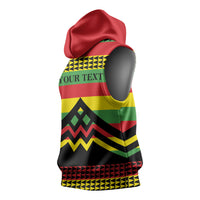 Hawaii Ku Kia'i Mauna Personalized Sleeveless Hoodie Hawaiian Kanaka Maoli Motif LT9 - Polynesian Pride