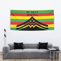 Hawaii Ku Kia'i Mauna Tapestry Hawaiian Kanaka Maoli Motif